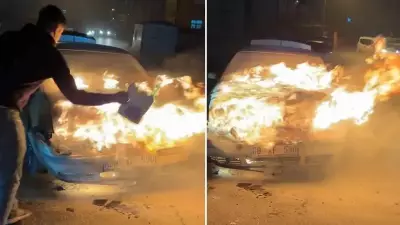 Aksaray'da Yanan Araca Antifriz Dökünce Yangın Büyüdü