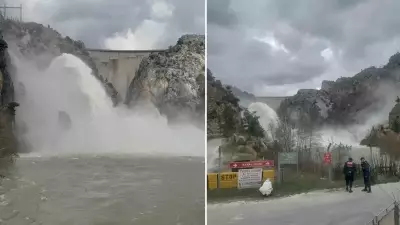 Antalya'da Oymapınar Barajı'ndan Kontrollü Su Tahliyesi Başladı