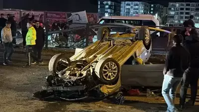 Batman'da Korkunç Trafik Kazası: Otomobil Takla Atarak Karşı Şeride Geçti, 1 Yaralı