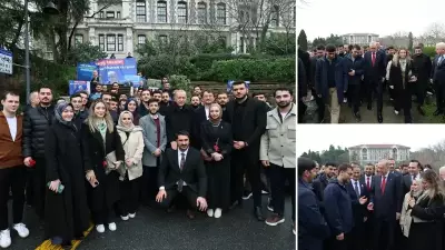 Cumhurbaşkanı Erdoğan Boğaziçi Üniversitesi'nde Yurt Açılışına Katıldı, Öğrencilerden Gül Yağmuru