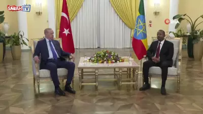 Cumhurbaşkanı Erdoğan, Etiyopya Başbakanı Abiy Ahmed Ali ile Addis Ababa'da Görüştü