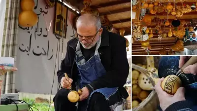 Emekli Öğretmen Bakan, Su Kabağı Oyma Sanatıyla Hayatını Renklendiriyor