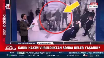 Kadın Hakime Yönelik Silahlı Saldırı Sonrası Yaşananlar Kameralara Yansıdı