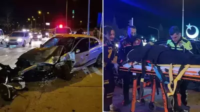 Karaman'da Polis Kovalamacası Kavşakta Kazaya Dönüştü: 3 Yaralı