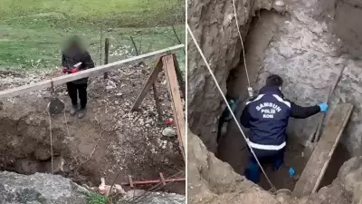 Samsun'da 6 Metrelik Çukurda Define Avcıları Suçüstü Yakalandı