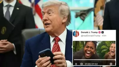 Trump'ın Obama Çiftini Maymun Olarak Gösteren Irkçı Paylaşımı Tepkiler Üzerine Silindi