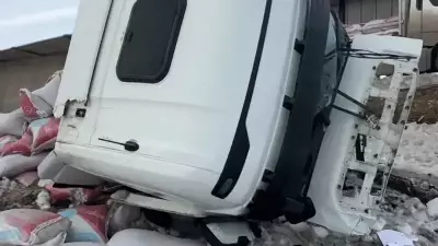Van Erciş'te Tır Şarampole Devrildi: 1 Yaralı