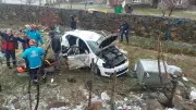Bingöl'de Feci Trafik Kazası: Otomobil Şarampole Devrildi, 7 Kişi Yaralandı