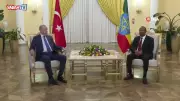 Cumhurbaşkanı Erdoğan, Etiyopya Başbakanı Abiy Ahmed Ali ile Addis Ababa'da Görüştü