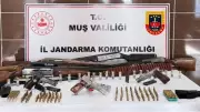 Muş'ta Operasyon: 6 Adreste Silah ve Mühimmat Ele Geçirildi