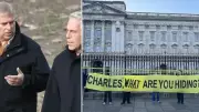 Republic Grubu Buckingham Sarayı Önünde Kraliyet'in Epstein Sessizliğini Protesto Etti