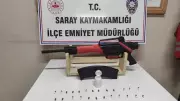 Tekirdağ Saray'da Uyuşturucu ve Ruhsatsız Tüfek Operasyonu: 4 Gözaltı