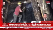 Zonguldak Kilimli'de Madende Göçük: 3 İşçi Mahsur Kaldı