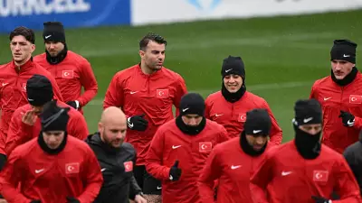 A Milli Takım, Kosova Maçı Öncesi Riva'da Sağanak Altında Çalıştı