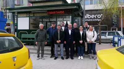 AK Parti Eskişehir İl Başkanı Albayrak, Taksici Esnafını Ziyaret Etti