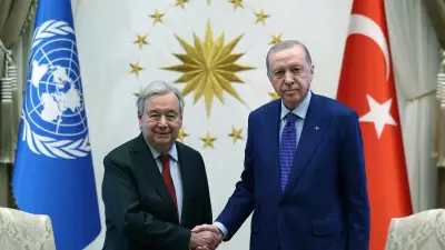 Başkan Erdoğan, BM Genel Sekreteri Guterres ile Cumhurbaşkanlığı Külliyesi'nde Görüştü