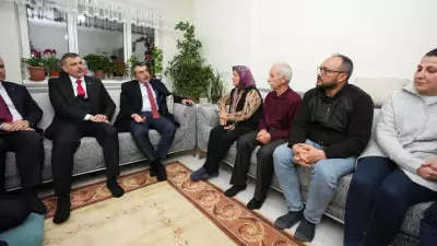 Bakanlar ve Cumhurbaşkanı Erdoğan, Öldürülen Öğretmen Fatma Nur Çelik'in Ailesine Taziyede Bulundu