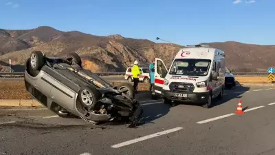 Bingöl'de Otomobilin Devrilmesi Sonucu İki Kişi Yaralandı