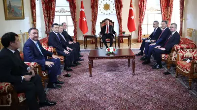 Cumhurbaşkanı Erdoğan, Türk Devletleri Teşkilatı Heyetini Dolmabahçe'de Kabul Etti