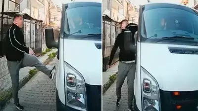 Efeler'de Ehliyetsiz Sürücü, El Kol Hareketi İddiasıyla Kamyonete Saldırdı