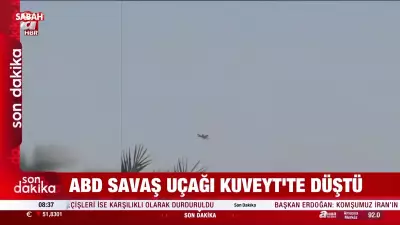 Kuveyt Üzerinde İran Tarafından Vurulan ABD F-15 Savaş Uçağı Kamerada