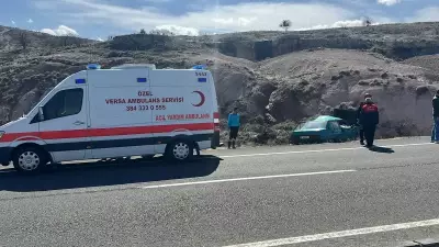 Nevşehir'de Otomobil Şarampole Devrildi: Sürücü Yaralandı