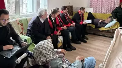 Osmaniye'de Yatalak Hastanın Evinde Mahkeme Duruşması Gerçekleştirildi