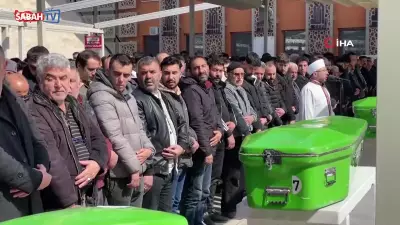 Sivas'ta İftar Sonrası Tartışmada Öldürülen Baba ve Oğul Son Yolculuğuna Uğurlandı