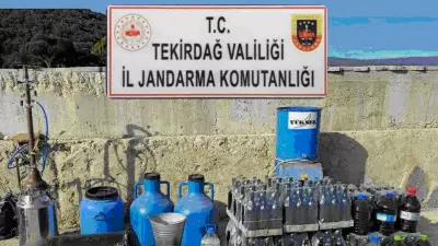 Tekirdağ'da Çiftlik Baskınında Ruhsatsız Silah, Kaçak Alkole Tarihi Eser Ele Geçirildi