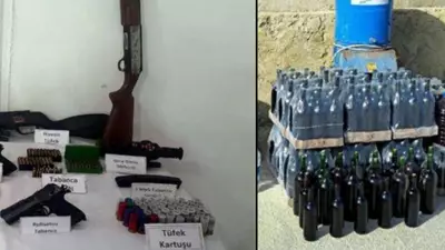 Tekirdağ'da Çiftlikte Büyük Operasyon: Silah, Sahte İçki ve Uyuşturucu Ele Geçirildi