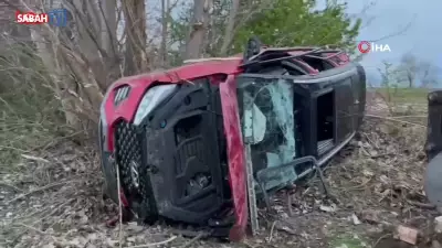 Tokat'ta Alkollü Sürücü Emanet Araçla Takla Attı: İki Kardeş Yaralandı