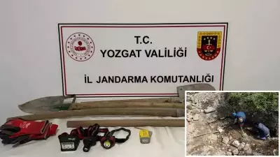 Yozgat'ta Kaçak Kazı Operasyonu: 5 Şüpheli Gözaltında