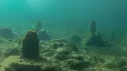 Diyarbakır'da Su Altında 2.400 Yıllık Tarihi Yapılar Görüntülendi
