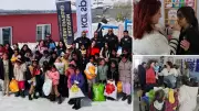 Erzurum'da Minik Eller Üşümesin Projesi: Zorlu Yolculukla Köy Okuluna Ulaşıldı