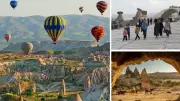 Kapadokya Bayramda Rekor Ziyaretçiyle Doldu, Balon Engeli Turizmi Durdurmadı