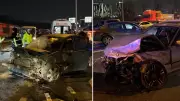 Küçükçekmece'de Zincirleme Trafik Kazası: 1 Yaralı, Trafik Felç Oldu