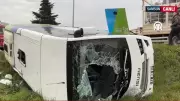 Samsun'da Öğrenci Servisi Devrildi: 11 Kişi Yaralandı