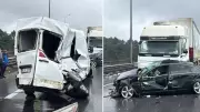 İstanbul Otoyolunda Zincirleme Kaza: 3 Yaralı, Trafik Felç Oldu