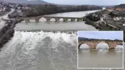 Tarihi 8 Kemerli Köprü, Kızılırmak'ın Yükselen Sularıyla Eski Görkemine Kavuştu