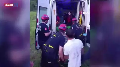 Adana'da yamaç paraşütü kazası: Ağaçta mahsur kalan paraşütçü kurtarıldı