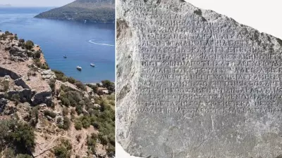 Amos Antik Kenti'nde 2200 Yıllık Arazi Kira Sözleşmesi Bulundu