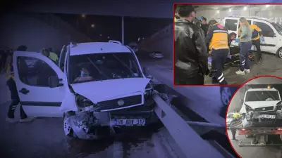 Antalya'da Korkunç Trafik Kazası: Kontrolden Çıkan Araç Bariyerlere Çarptı, 3 Kişi Yaralandı