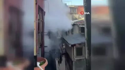 Beyoğlu'nda Kaynak Kıvılcımından Yangın: İki Yaşlı Kadın Kurtarıldı