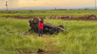 Diyarbakır'da otomobil devrildi: 7'si çocuk 10 kişi yaralandı