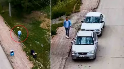 Ehliyetsiz sürücü drone takibine yakalandı: 80 bin lira ceza