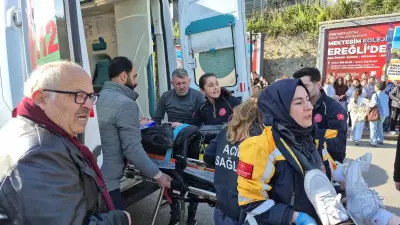 Ereğli'de Meydana Gelen Trafik Kazasında İki Yaralı