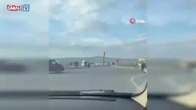 Eskişehir'de otomobille işçi servisi çarpıştı: 6 yaralı