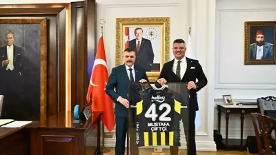 Fenerbahçe Başkanı Saran'dan İçişleri Bakanı Çiftçi'ye ziyaret
