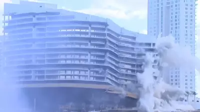 Florida'daki 23 Katlı Dev Otel Kontrollü Patlatmayla Yok Oldu