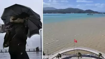 Fırtına Kumluk Plajı ve Liman Çevresinde Tahribata Yol Açtı